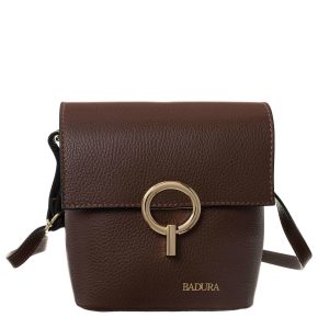 Brown Leather Messenger Bag BADURA