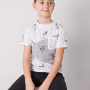 White t-shirt for boy DODO KIDS