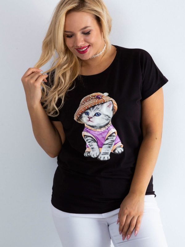 Black T-shirt Glory PLUS SIZE