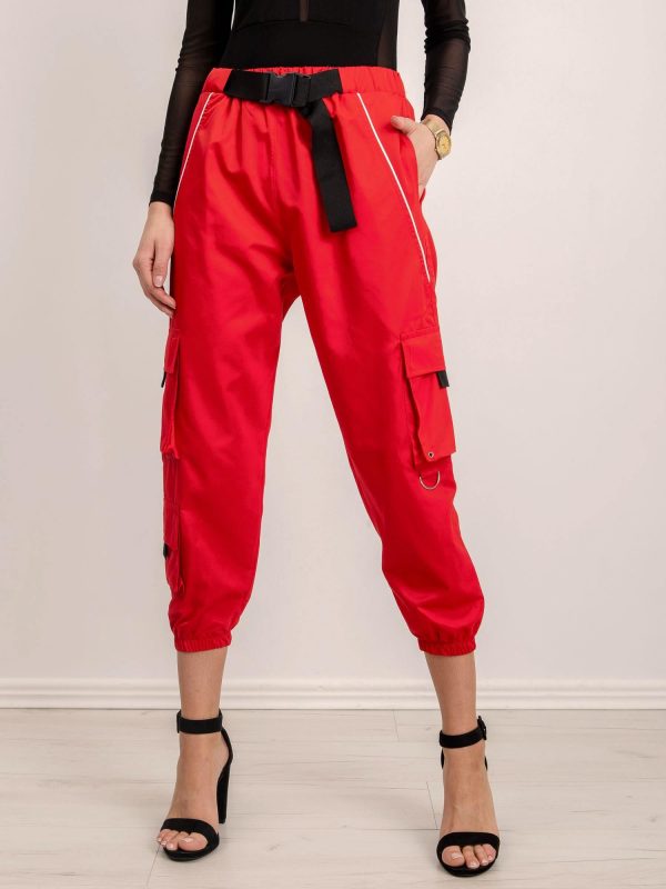 BSL Red Loose Trousers