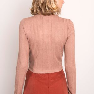 BSL dark beige turtleneck sweater