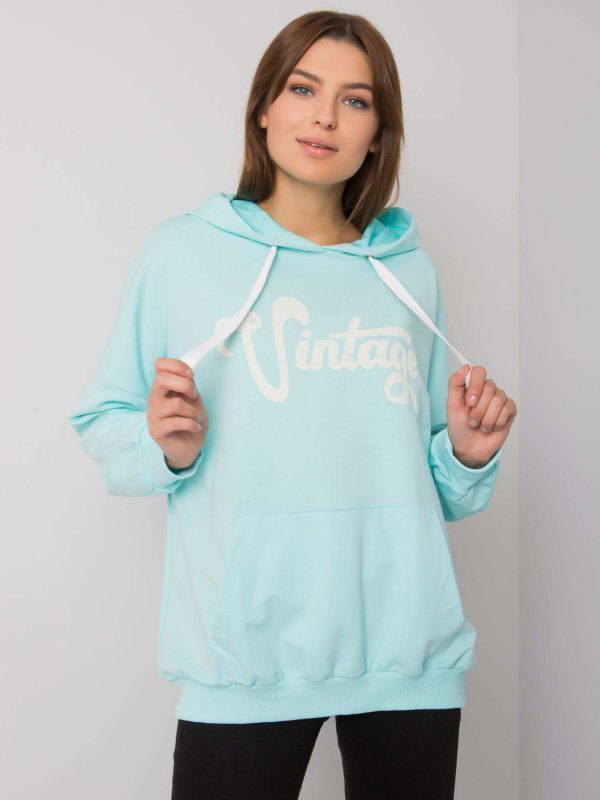 Anahita light blue kangaroo sweatshirt