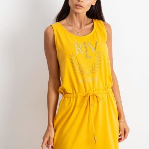 Yellow Embellishment Dress