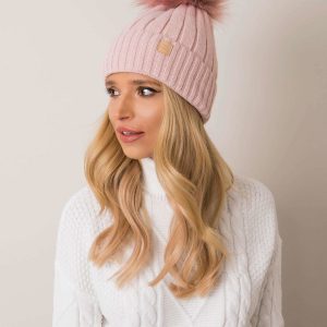 Pale pink winter hat RUE PARIS