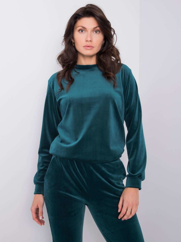 Dark green velour set Brenda RUE PARIS