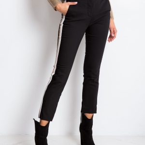 RUE PARIS Black and beige pants Vince