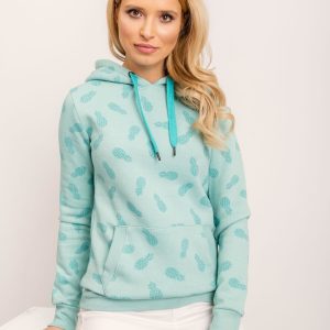 Turquoise sweatshirt Mia