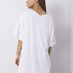 White T-shirt with Cooper print