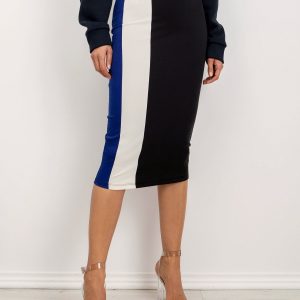 BSL Black and White Pencil Skirt