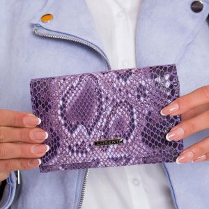 Purple Women's Wallet with Patterns