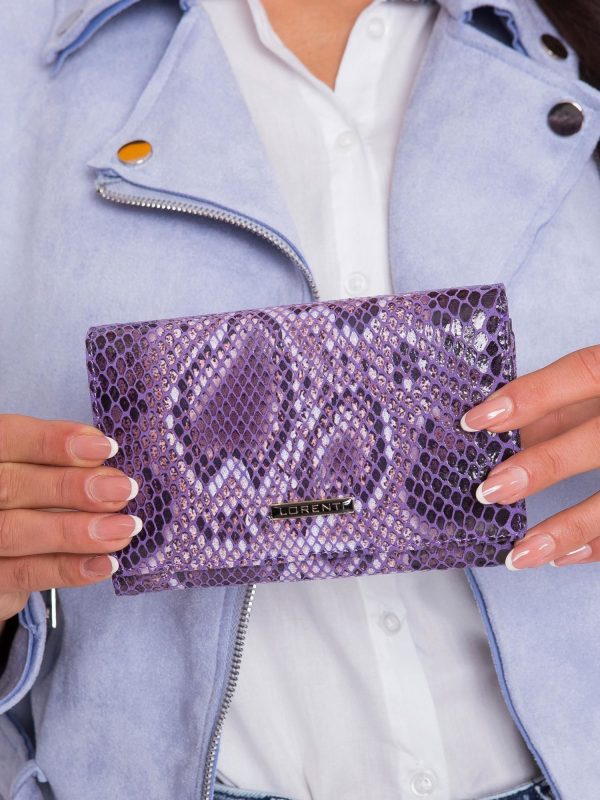 Purple Women's Wallet with Patterns