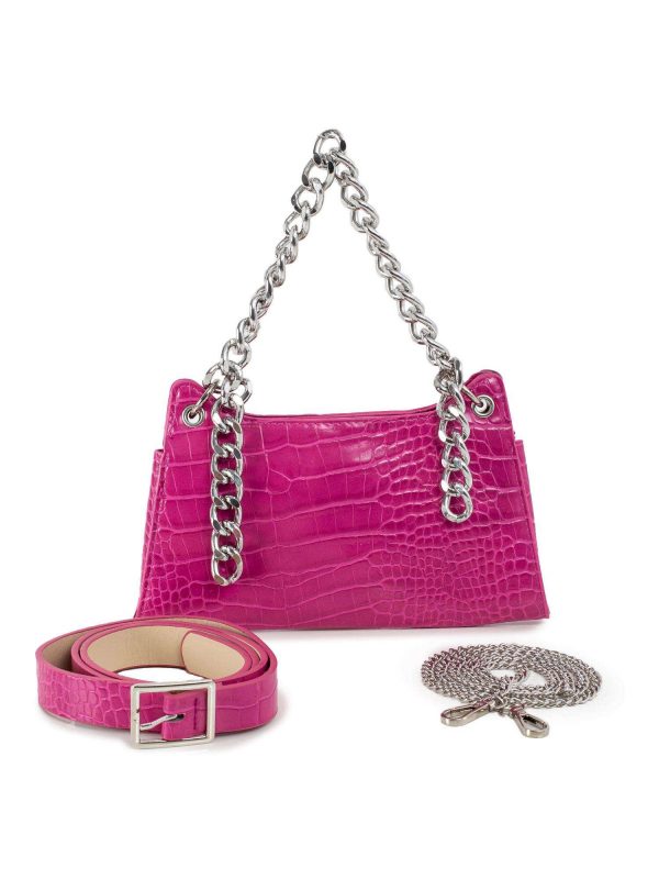 Fuchsia Chain Handbag