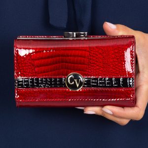 Dark Red Patent Leather Wallet