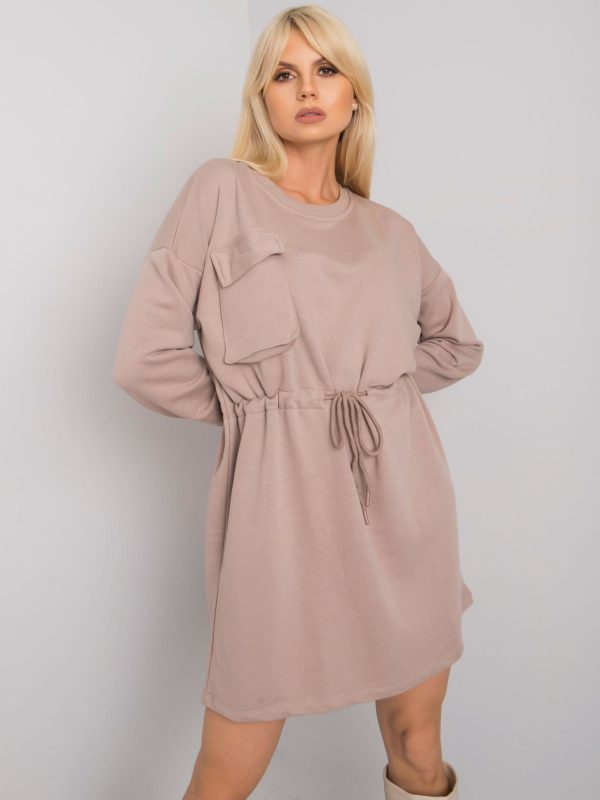 Dark beige oversize dress Kelbi RUE PARIS