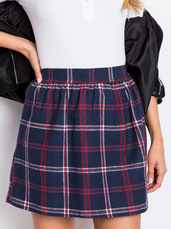 RUE PARIS Navy blue skirt Lodge