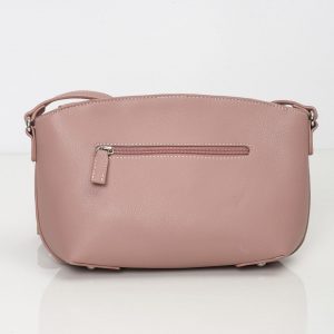 Pink eco leather handbag