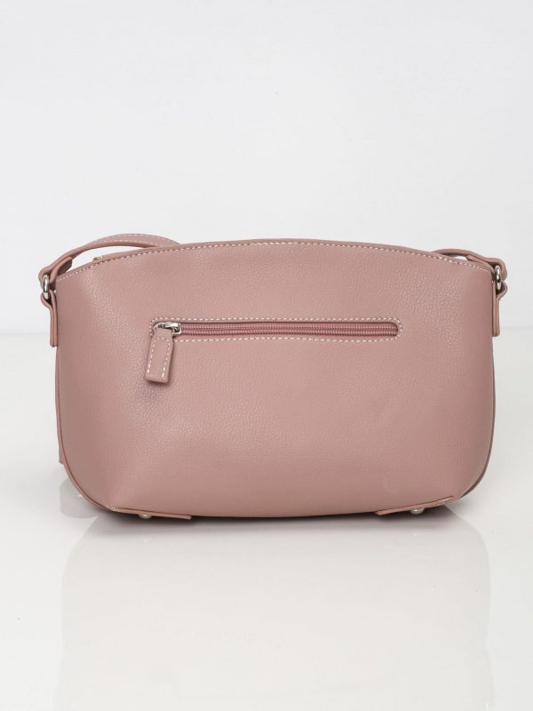 Pink eco leather handbag