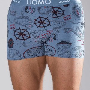 Dark Grey Printed Boxer Shorts