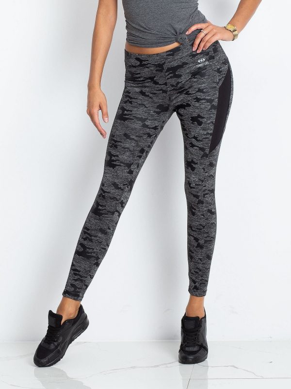 TOMMY LIFE dark grey leggings