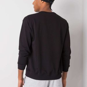 Black sweatshirt for men with the inscription Griffin LIWALI