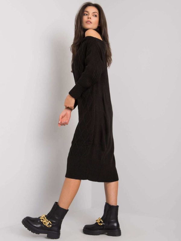 Fernanda RUE PARIS black knit dress