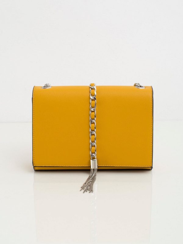 Mustard purse on chain