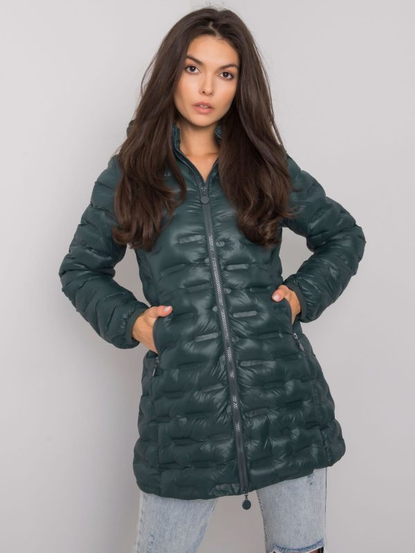 Jaleesa Women's Green Hooded Jacket