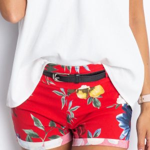 Red Pleasant Shorts