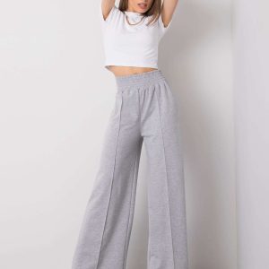 Grey melange wide sweatpants Santiago RUE PARIS