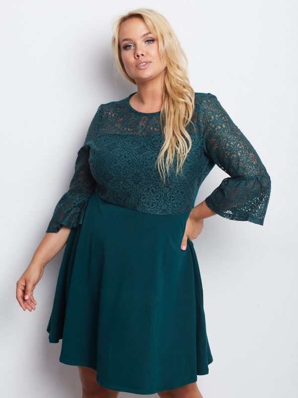 Dark Green Plus Size Dress Location