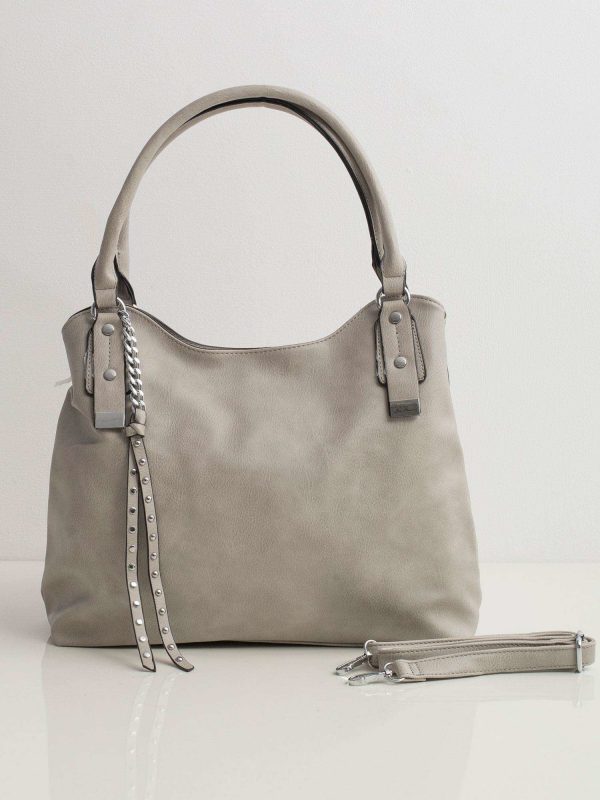 Grey Hobo Bag