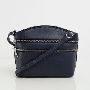 Navy blue mailman with zippers