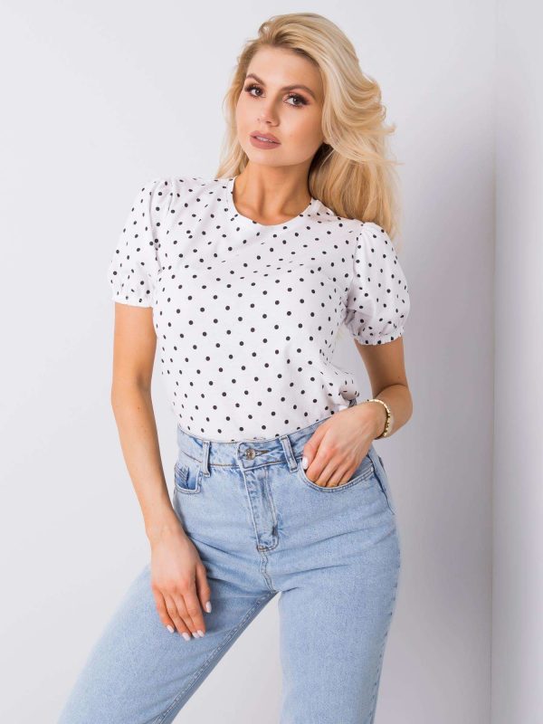 White polka dot t-shirt Enna