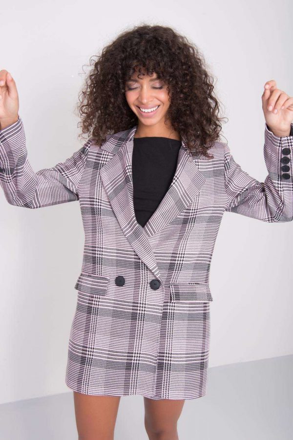 BSL Light Pink Plaid Blazer