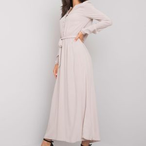 Light beige maxi dress Nahila FRESH MADE