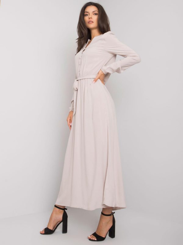 Light beige maxi dress Nahila FRESH MADE