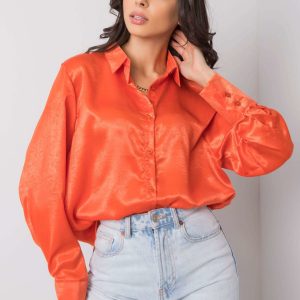 Dark orange shirt Mia RUE PARIS