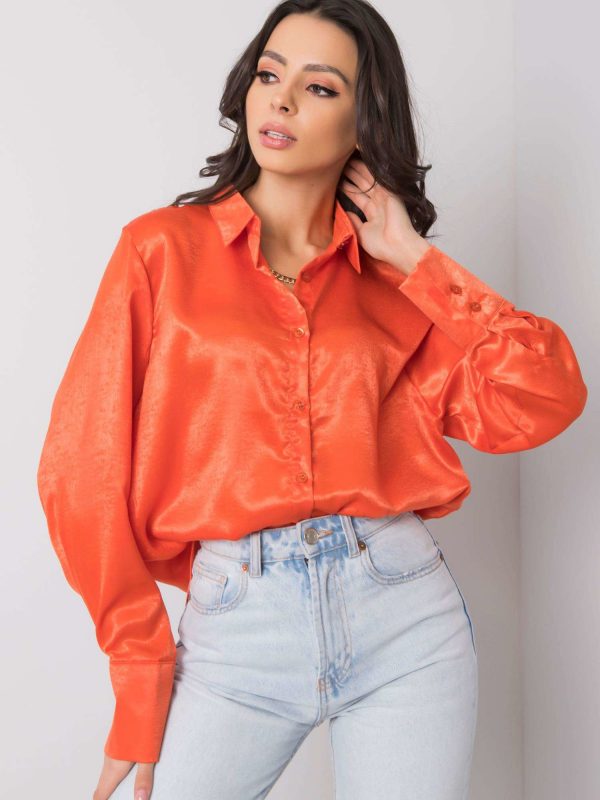 Dark orange shirt Mia RUE PARIS