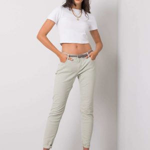 Rabella's bright khaki pants