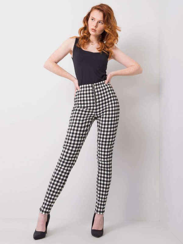 White and black Willow fabric pants