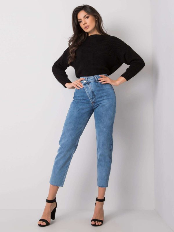 Blue high-waisted jeans Willow RUE PARIS