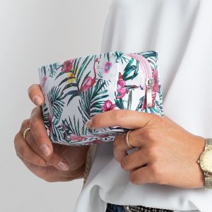 White Large Bag With Colorful Printing