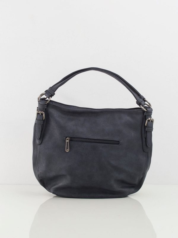 Navy Blue Eco Leather Ladies Bag