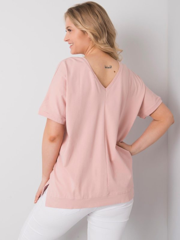 Dani Dirty Pink Plus Size Blouse