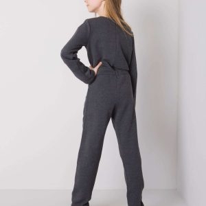 Graphite jumpsuit for girl DODO KIDS