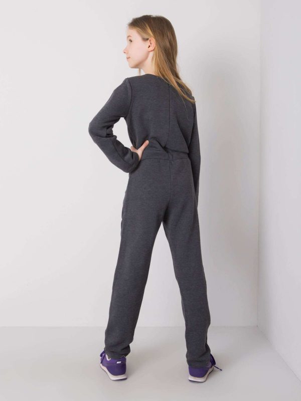 Graphite jumpsuit for girl DODO KIDS