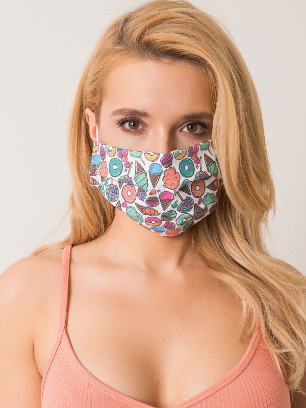 Reuse protective mask with print