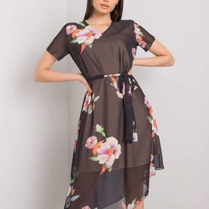 Black flower dress Noemie