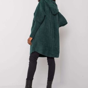 Carolyn's green alpaca coat