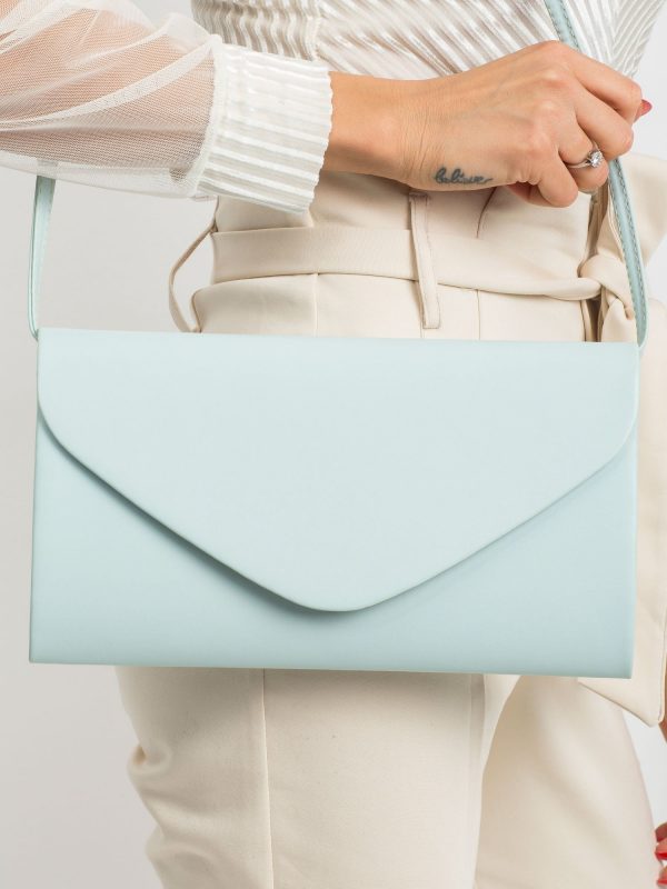 Mint matte clutch bag